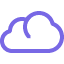 A cloud computing icon